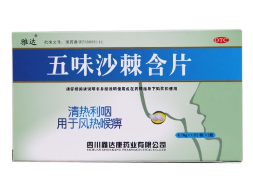 雅达五味沙棘含片招商代理 24片 雅达 纸盒