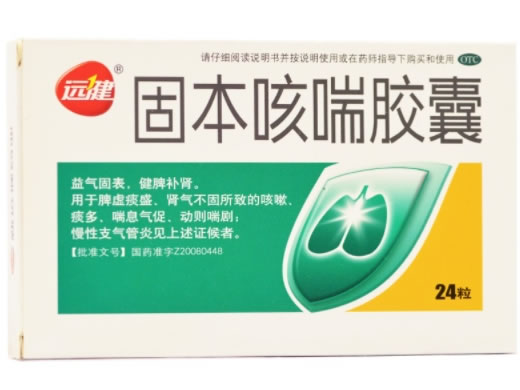 远健固本咳喘胶囊招商代理 24粒