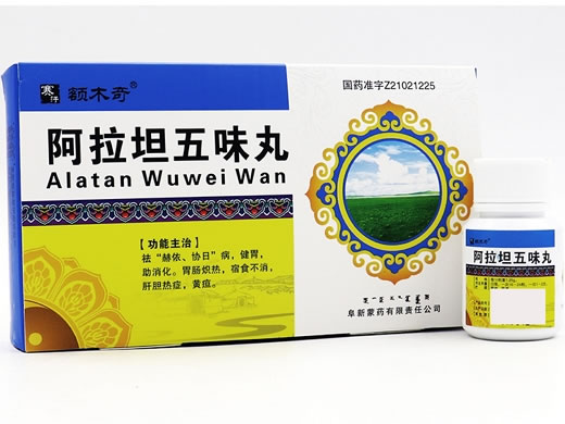 额木奇/阜药阿拉坦五味丸招商代理 6g*2瓶 阜药