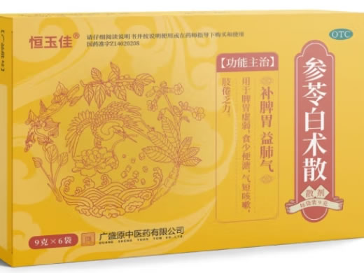 恒玉佳参苓白术散招商代理 6袋