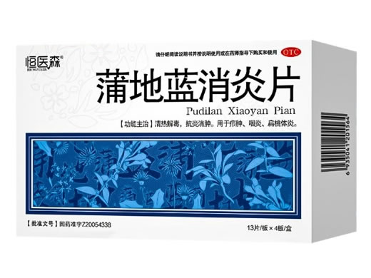 恒医森蒲地蓝消炎片招商代理 52片