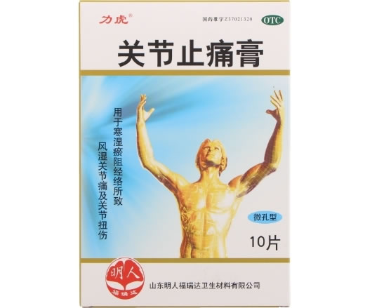 力虎关节止痛膏招商代理 10片*1袋 力虎