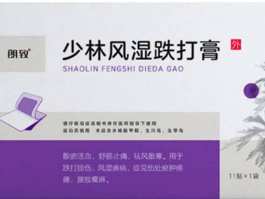朗致少林风湿跌打膏招商代理 11片