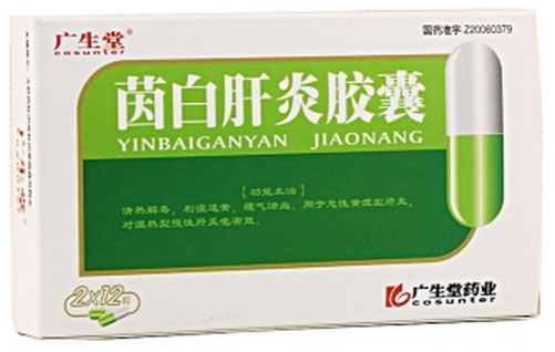 广生堂茵白肝炎胶囊招商代理 24粒 广生堂
