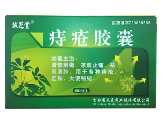 诚芝堂痔疮胶囊招商代理 24粒 天泰药业