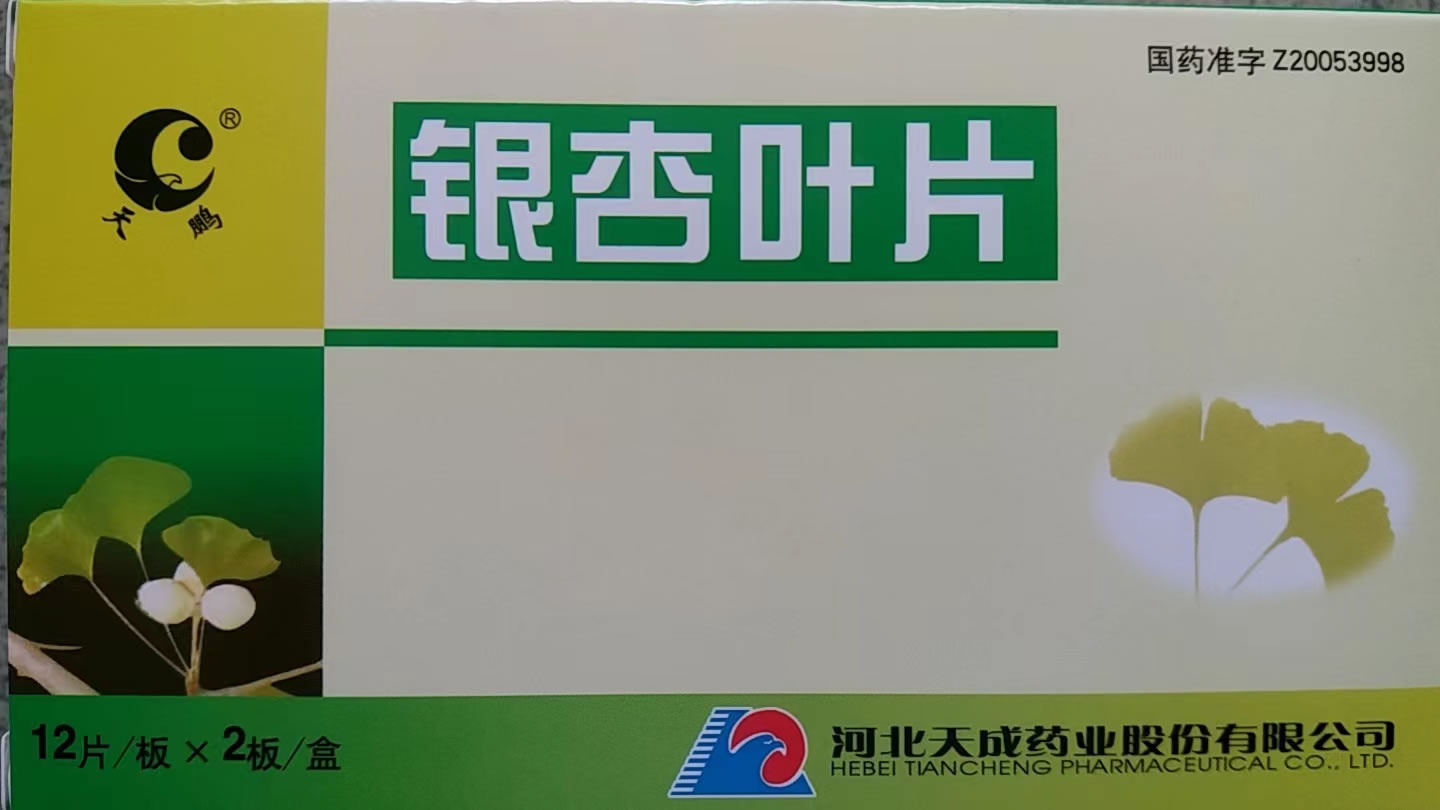 银杏叶片招商代理 24片 天成药业