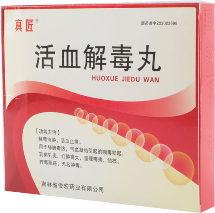 真匠活血解毒丸招商代理 6袋*2小盒 俊宏药业