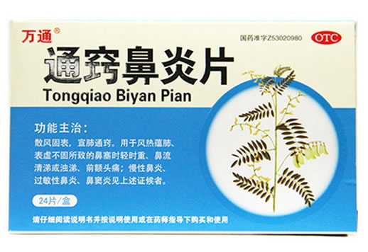 通窍鼻炎片招商代理 :通窍鼻炎片 24s 云南铭鼎药业