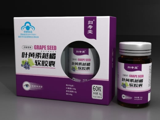 润馨堂牌叶黄素越橘软胶囊