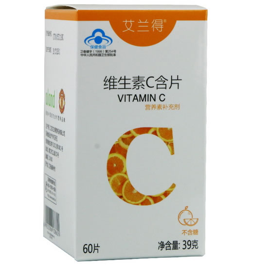 艾兰得英莱克牌维生素C含片招商代理 :英莱克牌维生素C含片 60粒 江苏艾兰得营养品