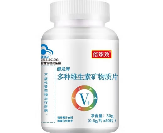 健发牌多种维生素矿物质片