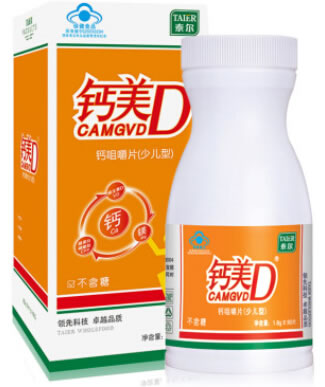 钙美D牌钙咀嚼片(少儿型)
