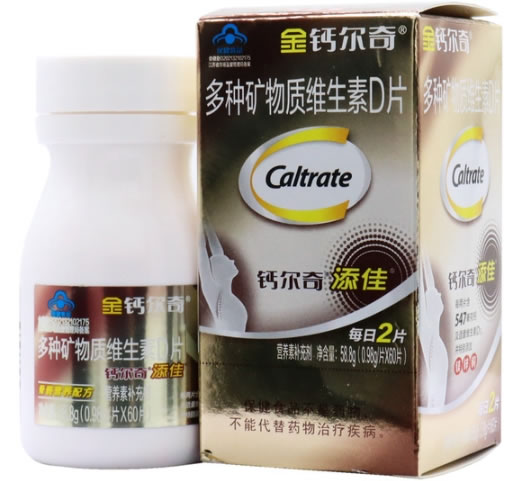 钙尔奇/添佳金钙尔奇®多种矿物质维生素D片招商代理 60片