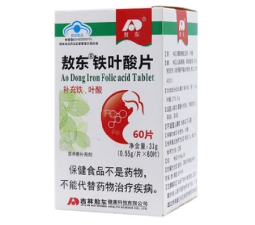 敖东®铁叶酸片招商代理 60片