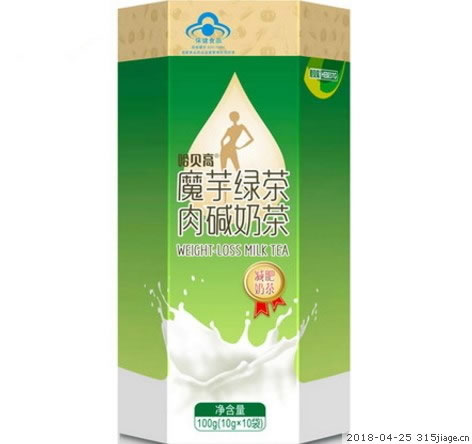 哈贝高R魔芋绿茶肉碱奶茶