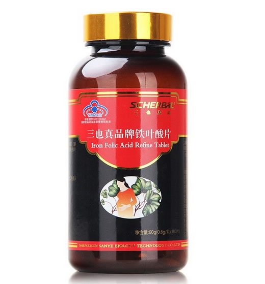 三也真品牌铁叶酸片招商代理 100片