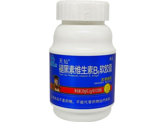 西岛天灿R褪黑素维生素B6软胶囊招商代理 100粒