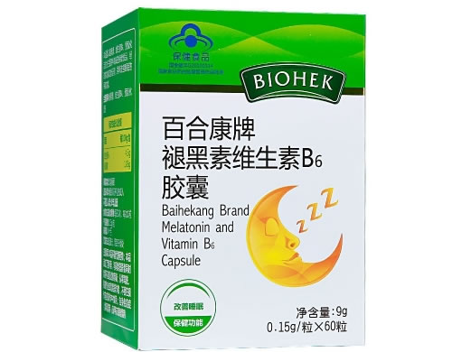 百合康百合康牌褪黑素维生素B6胶囊招商代理 60粒