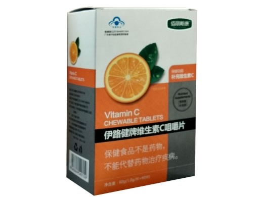佰丽斯康伊路健牌维生素C咀嚼片招商代理 60片