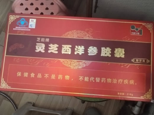 芝能生物芝能牌灵芝西洋参胶囊招商代理 210g 芝能生物