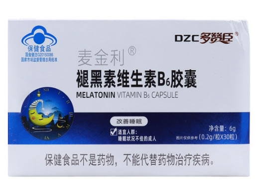 多赞臣麦金利®褪黑素维生素B6胶囊招商代理 30粒