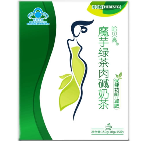 哈贝高R魔芋绿茶肉碱奶茶