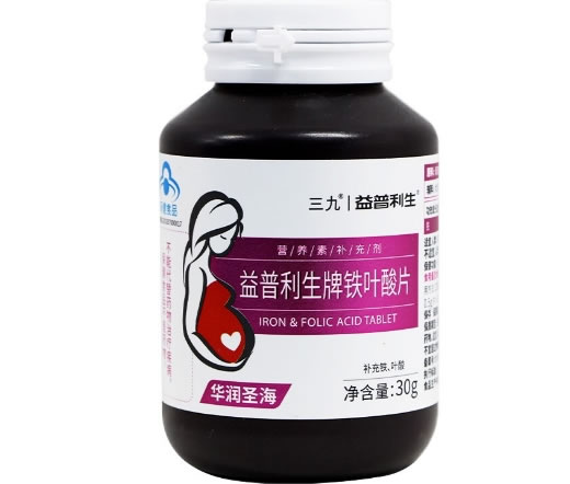 三九/益普利生益普利生牌铁叶酸片招商代理 60片