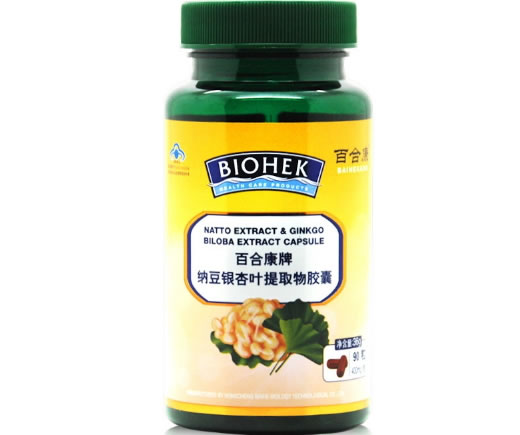 百合康牌纳豆银杏叶提取物胶囊招商代理 