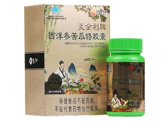 麦金利牌西洋参苦瓜铬胶囊