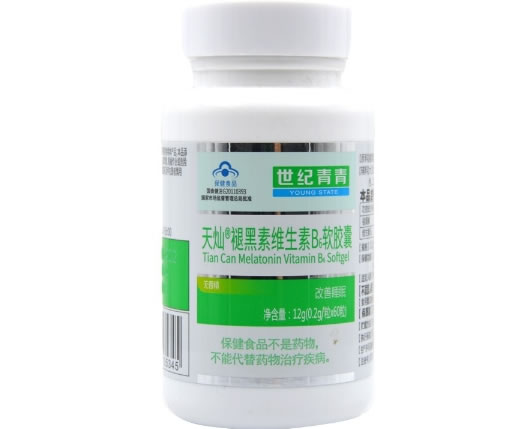 世纪青青天灿R褪黑素维生素B6软胶囊招商代理 60粒