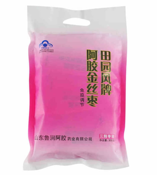 田园风牌阿胶金丝枣招商代理 300g 三颗枣装