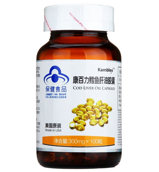 康百力鳕鱼肝油胶囊招商代理 100粒 美国