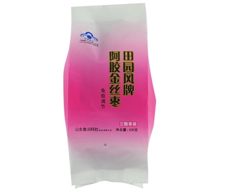 田园风牌阿胶金丝枣招商代理 100g(三颗枣装)