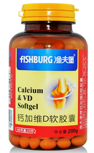 渔夫堡牌钙加维D软胶囊