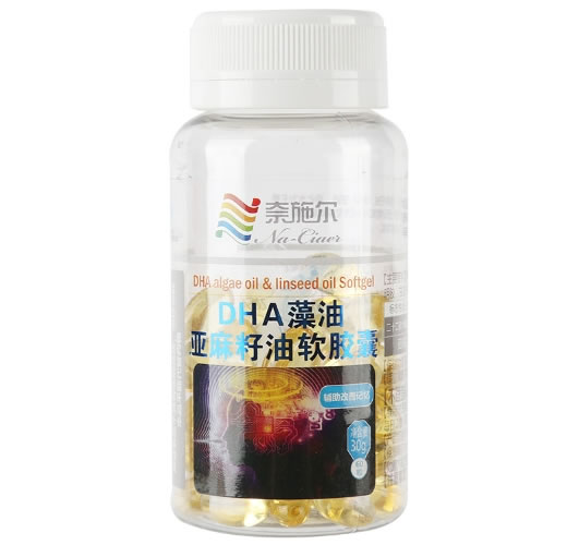 百合康牌DHA藻油亚麻籽油软胶囊