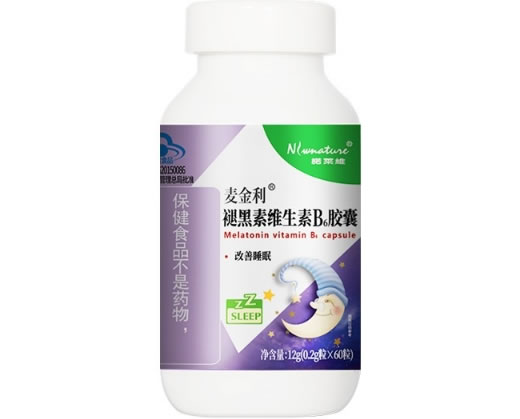 诺莱维麦金利®褪黑素维生素B6胶囊招商代理 60粒
