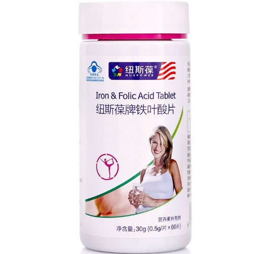 纽斯葆纽斯葆牌铁叶酸片招商代理 60片 广州市赛健生物