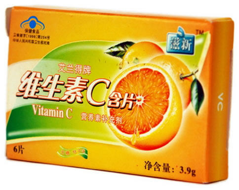 滋新艾兰得牌维生素C含片招商代理 3.9g（0.65*6片）
