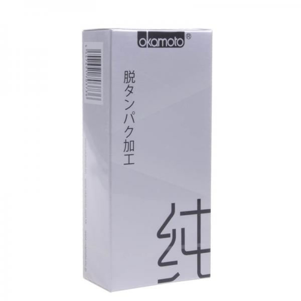 冈本OK安全套 清纯天然胶乳橡胶避孕套招商代理 清纯 10只 日本