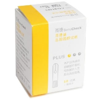 百捷益总胆固醇试纸招商代理 10片 勤立生物科技