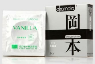 冈本避孕套质感超薄天然胶乳橡胶避孕套招商代理 3只 日本