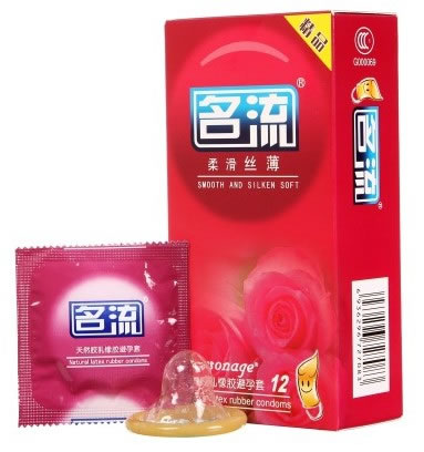 名流柔滑丝薄安全套天然胶乳橡胶避孕套招商代理 12只 上海名邦橡胶制品