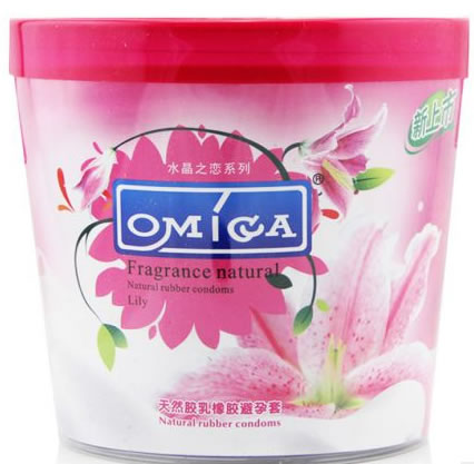 欧米加水晶之恋天然花香天然胶乳橡胶避孕套招商代理 72只