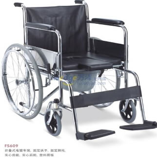 坐便轮椅车手动轮椅车招商代理 FS609 佛山市东方医疗