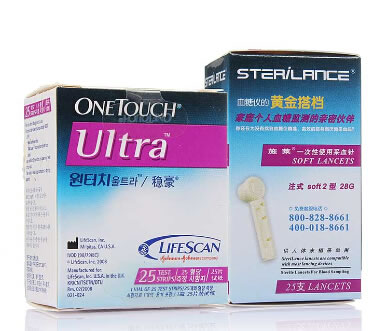 稳豪型血糖试纸(葡萄糖氧化酶法)招商代理 25试纸 美国