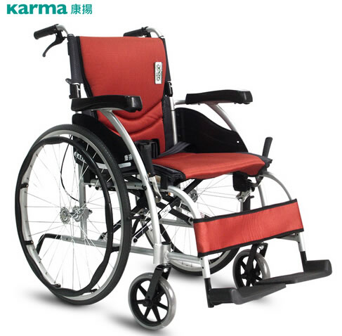 康扬铝合金轮椅手动轮椅车招商代理 KM-1502 F24
