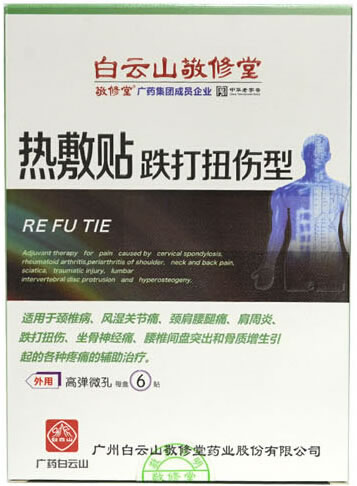 白云山敬修堂热敷贴招商代理 6贴 岳阳今华
