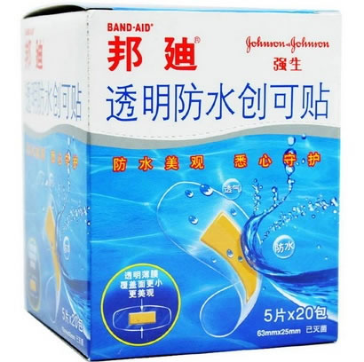 邦迪透明防水创可贴招商代理 100片 邦迪