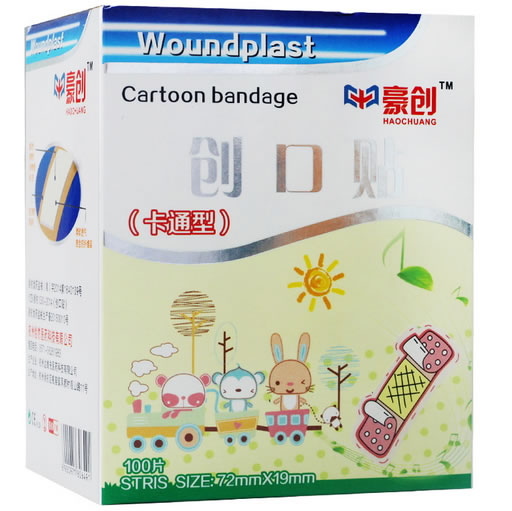 豪创创口贴招商代理 卡通型 100片