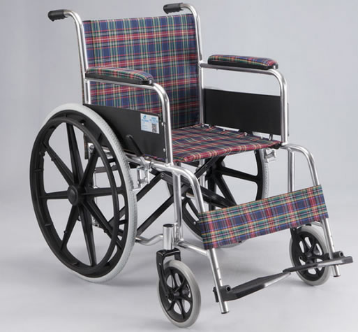 雅德手动轮椅车招商代理 YC2000 红色格子
